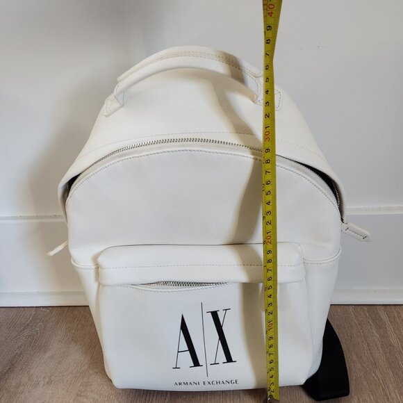 Armani Exchange White Backpack main image 4